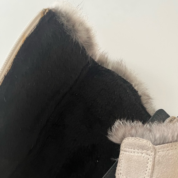 New never worn Suede and fur knee high boots UK brand Tamaris - Picture 5 of 5